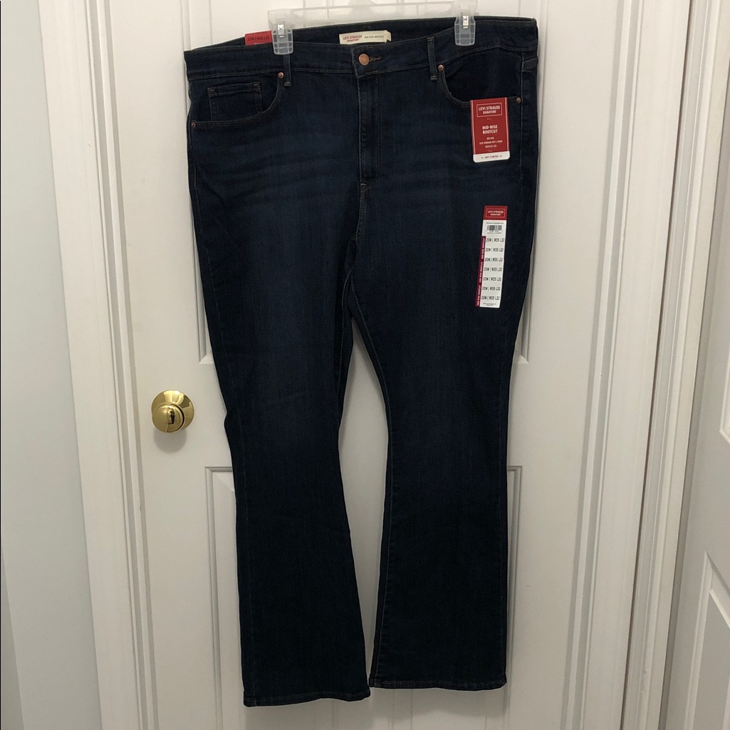 Dark Indigo Bootcut Womens Jeans  Classic Fit